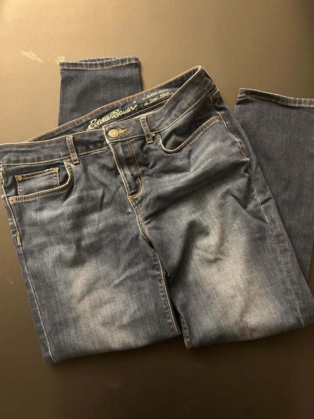 Eddie Bauer Women's Dark Blue Straight Leg Jeans